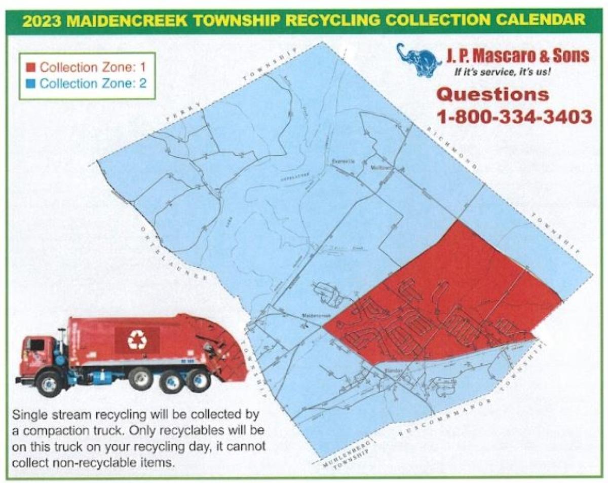 Maidencreek Recycling Calendar